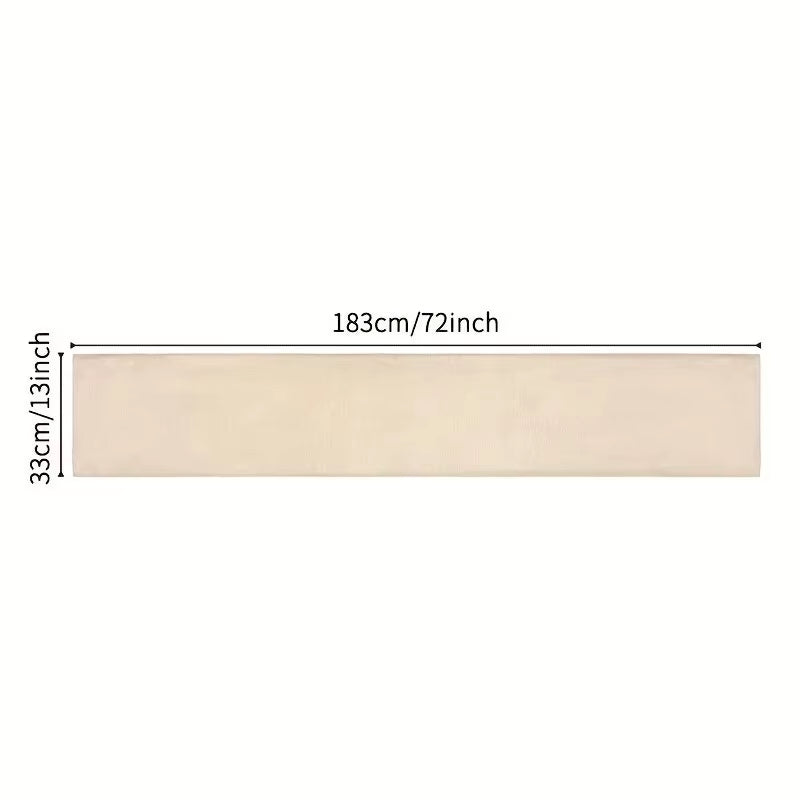 1Pc Simple Plant Table Runner, Bohemiakitchen Dining Decoration, Linen Table Runner, Holiday Decorations.Room Decor
